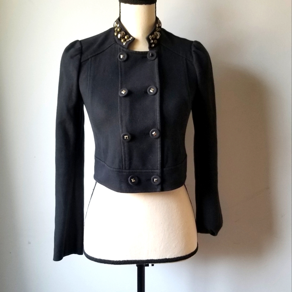 ⚜ Rebecca Taylor Studded Cropped Jacket ⚜